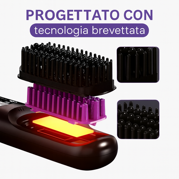 BrushDreamᵀᴹ Spazzola lisciante portatile- HairEase Pro
