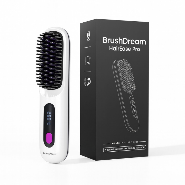 BrushDreamᵀᴹ Spazzola lisciante portatile- HairEase Pro