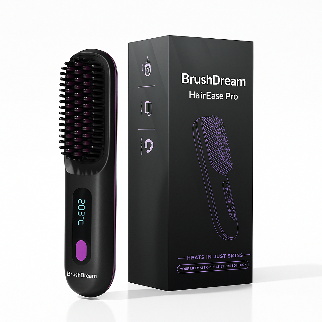 BrushDreamᵀᴹ Spazzola lisciante portatile- HairEase Pro
